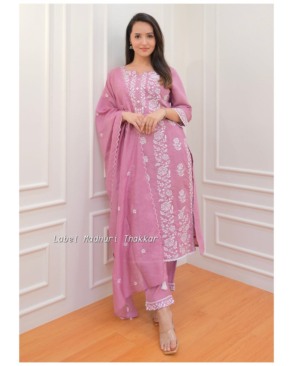 MT Roman Silk Embroidery Designer Kurti With Bottom Dupatta Wholesale Shop In Surat
